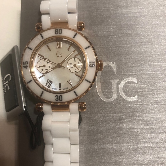 GC Swiss Womens Watch White & Rose Gold main image 5